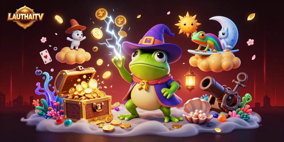 Experience thrilling betting action with LAUTHAITV featuring captivating visuals and stunning golden treasures.