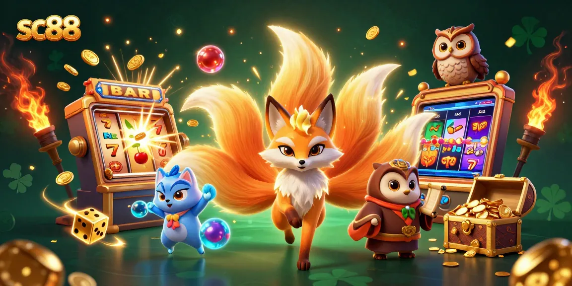 Spin with sc88 by playing colorful slot machines in an enchanting casino world.