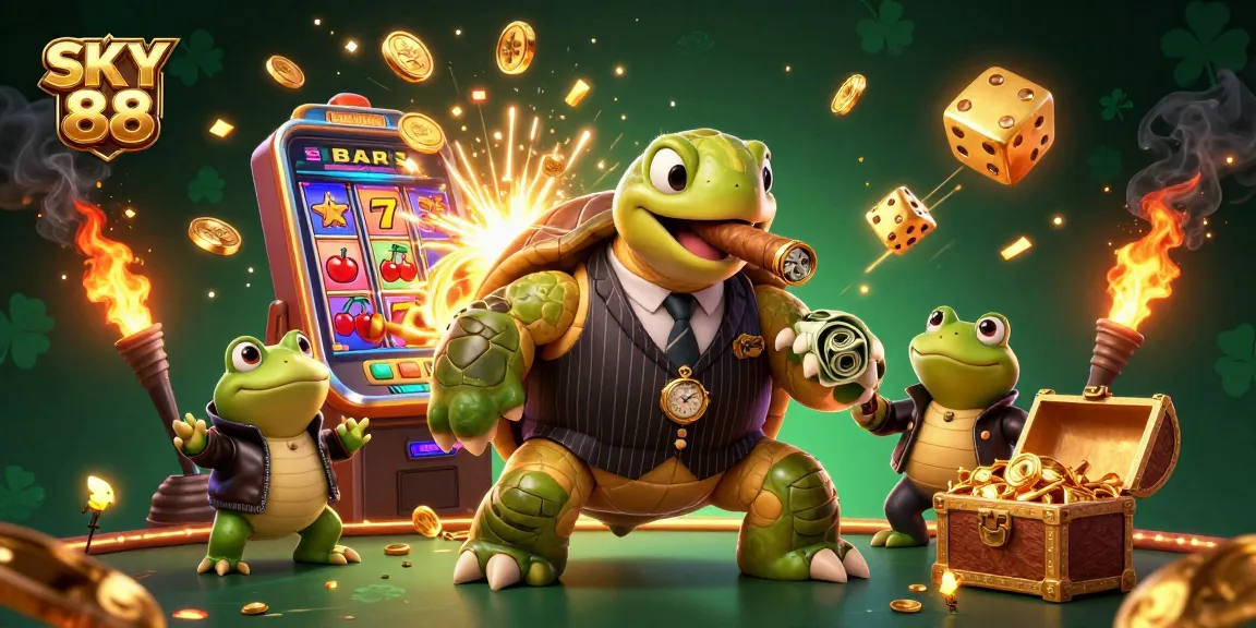 Experience the excitement at SKY 88 with a massive jackpot explosion and vibrant casino atmosphere.