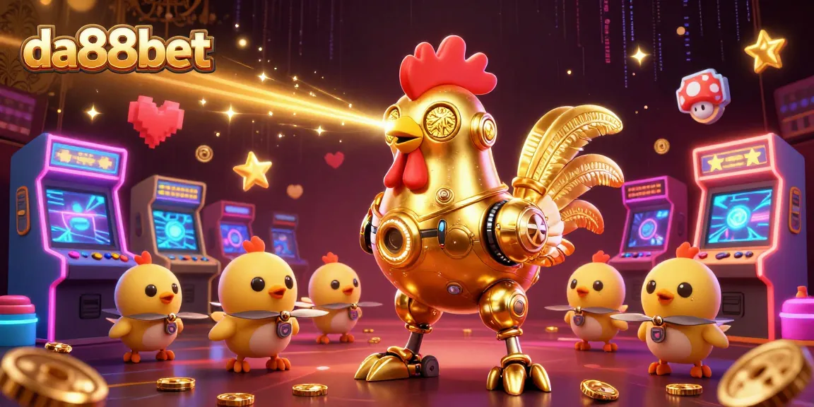 Experience thrilling gameplay at da88bet with a dynamic 3D illustration featuring exciting casino elements.