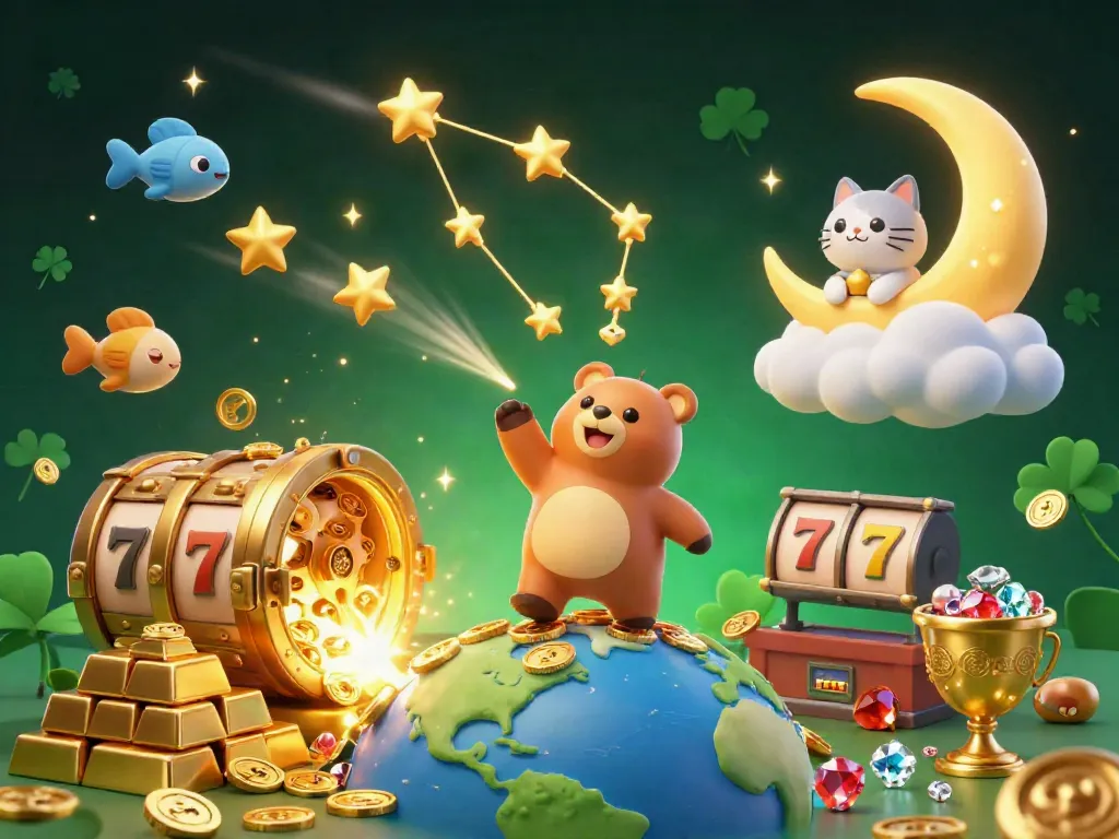Engage in exciting slots action with sunwin68's vibrant casino scene featuring gold treasures.
