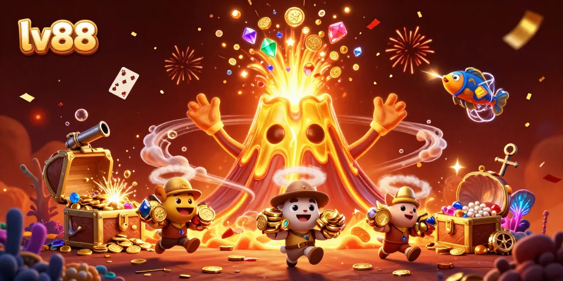 Experience the excitement at lv88 with a vibrant treasure eruption showcasing fantastic games.
