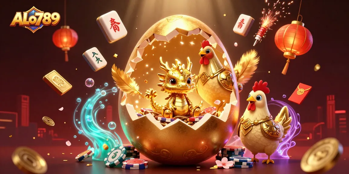 Experience thrilling moments at ALo789 with golden dragon-themed poker chip games.