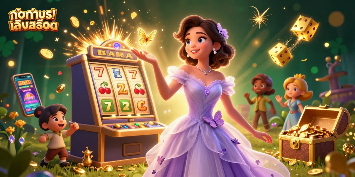 Engage in ทดลองเล่นสล็อต with bright, dynamic casino elements and enchanting characters.