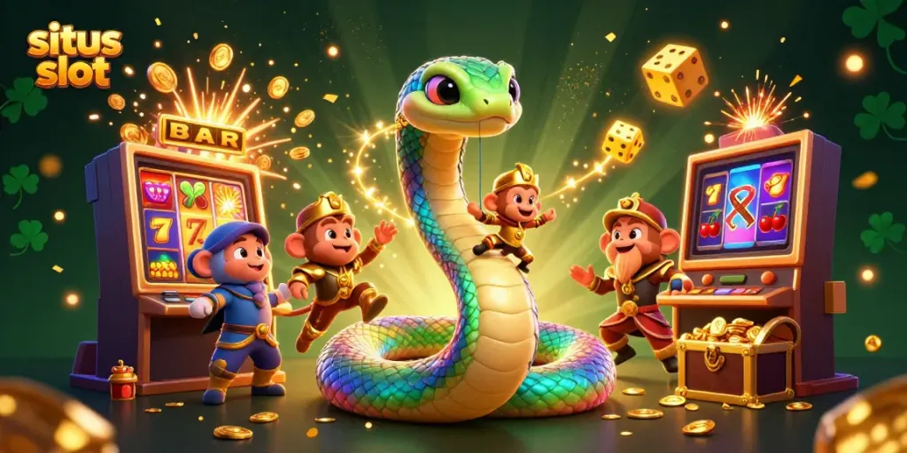 Experience thrilling jackpot wins with dynamic visuals in this situs slot illustration.