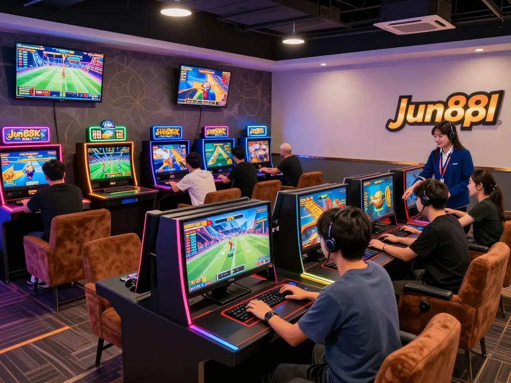 Exciting online gaming experience at jun88pl com with diverse players and vibrant atmosphere.