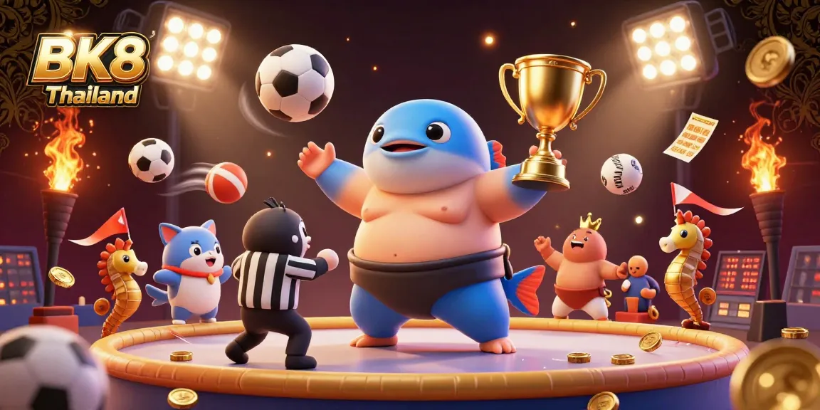 Engage in thrilling gameplay at BK8 Thailand, featuring dynamic sports betting action in a lively underwater arena.