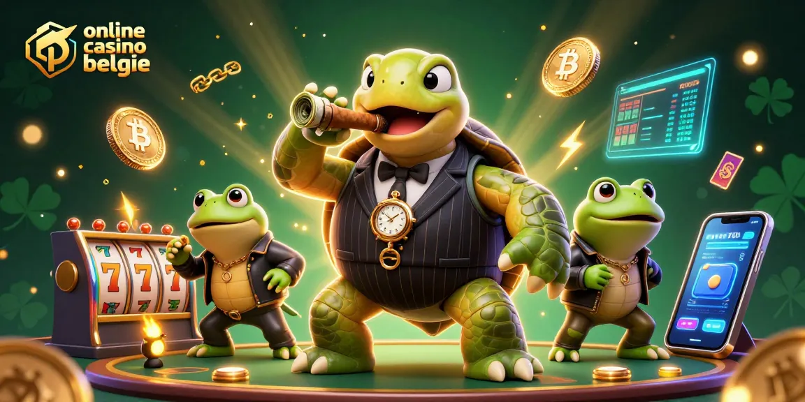 Experience thrilling action at online casino belgie with a vibrant casino scene featuring 3D characters and dynamic elements.