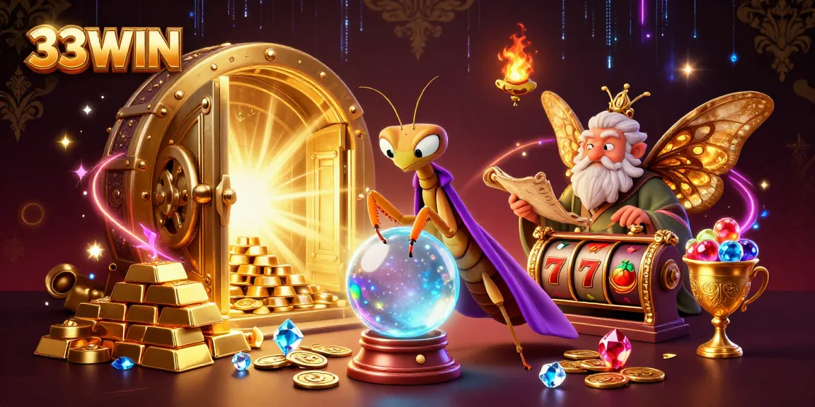 Engage with 33WIN's captivating casino world in vibrant 3D, featuring luck and fortune.