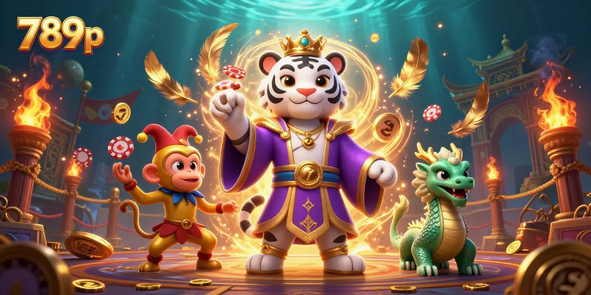 Engage in exciting slot games at 789p with vibrant characters, thrilling elements, and dynamic casino atmosphere.
