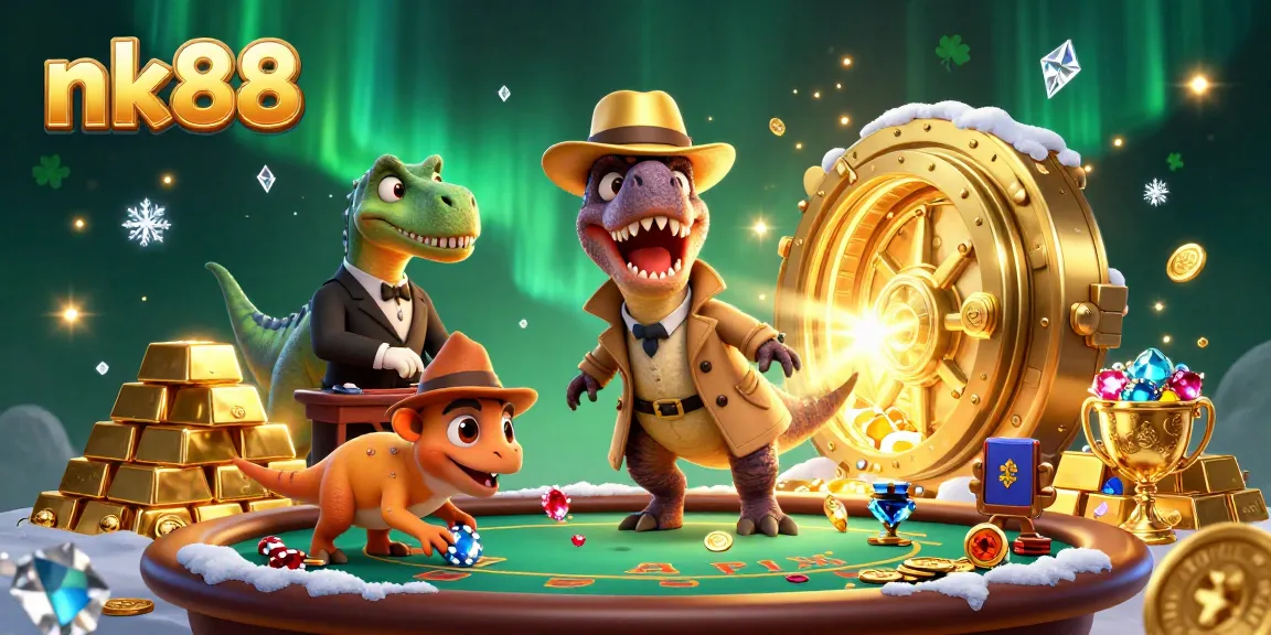 Experience thrilling gameplay at nk88 with a velociraptor card counter, stegosaurus pit boss, and rich casino treasures.
