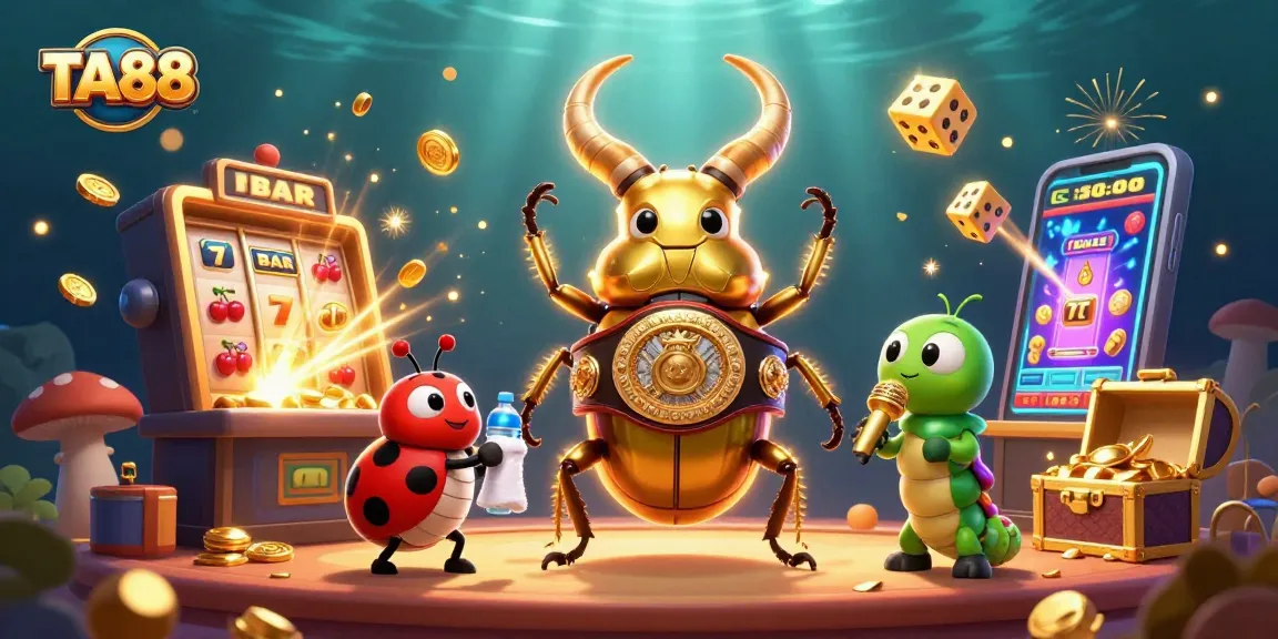 TA88: Experience the exhilarating world of jackpots with vibrant casino action and characters.