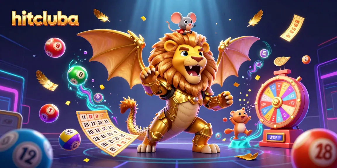 Hitcluba brings a dynamic game experience with vivid lottery elements, golden treasures, and captivating casino graphics.