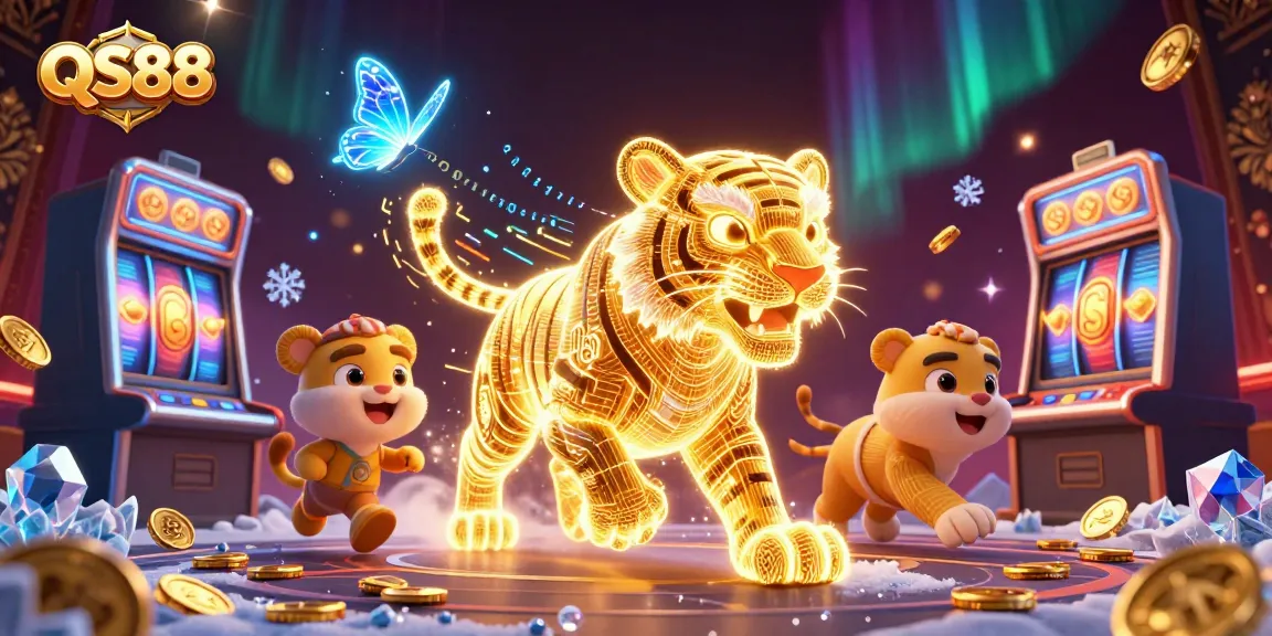 Engage in thrilling slots action with QS88's immersive casino experience featuring vibrant symbols.