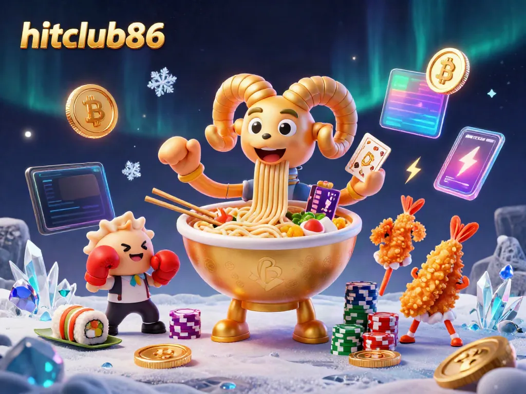 Join the excitement at hitclub86 with a vibrant casino scene featuring unique characters and engaging game elements.