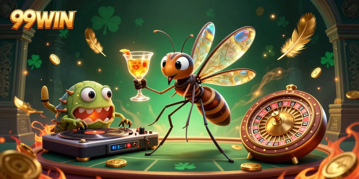 Engage with 99WIN's lively casino scene featuring dynamic characters and vibrant betting elements.