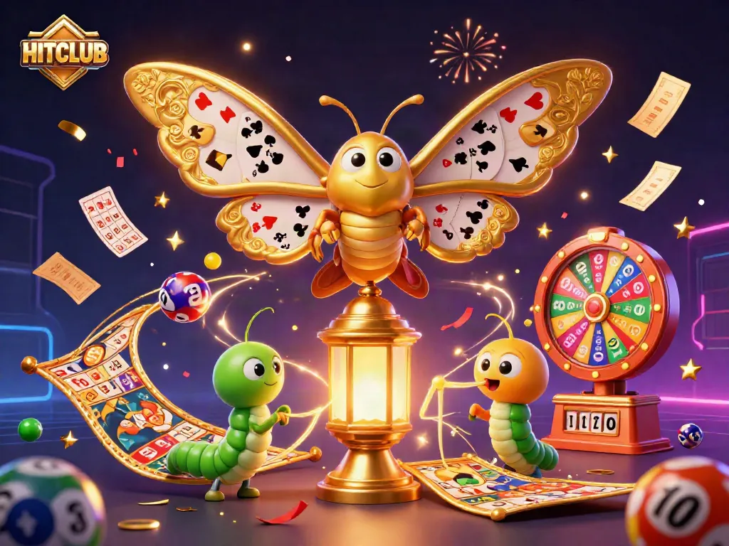 Engage with HITCLUB’s vibrant casino experience featuring a lively scene with colorful elements.
