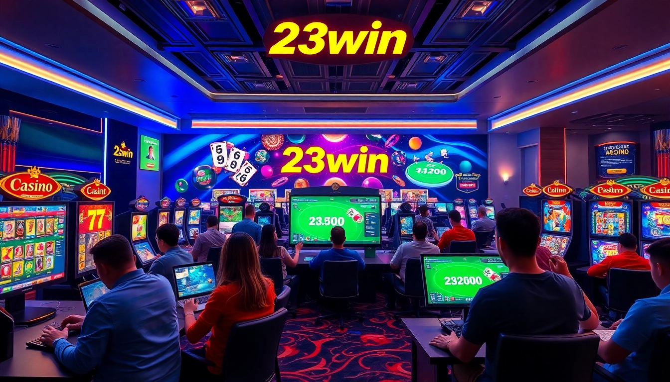 The dynamic gaming experience at https://www.23win.world/ showcasing a sleek user interface for online betting.