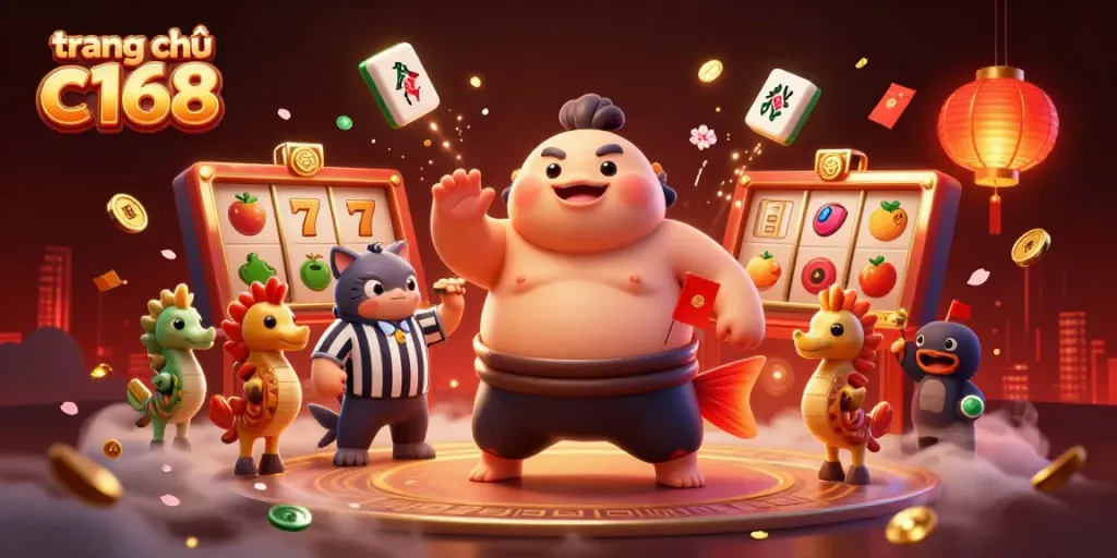 Engage with thrilling gameplay at trang chủ c168 featuring lively slot reels and dynamic characters.