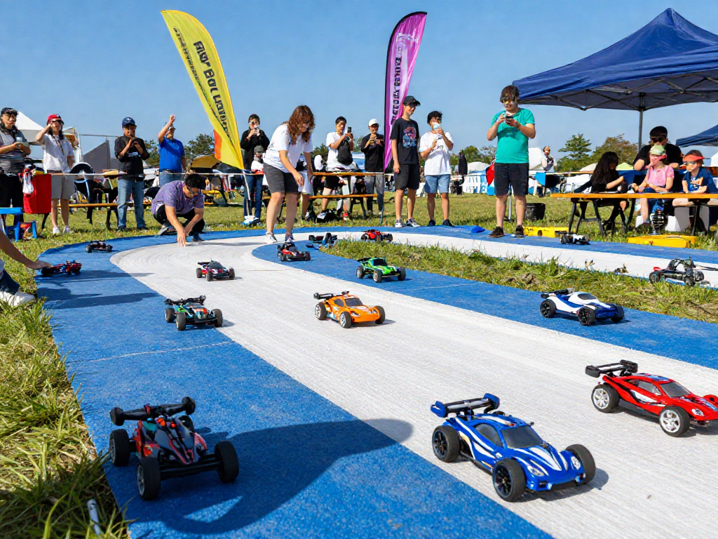 Exciting community event featuring remote control cars from https://bestrc.org, showcasing diverse models and enthusiastic participants.