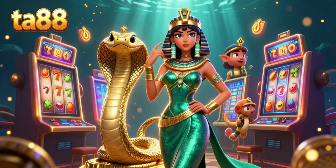 Experience excitement at ta88 with a stunning woman in a casino environment filled with slot machines.