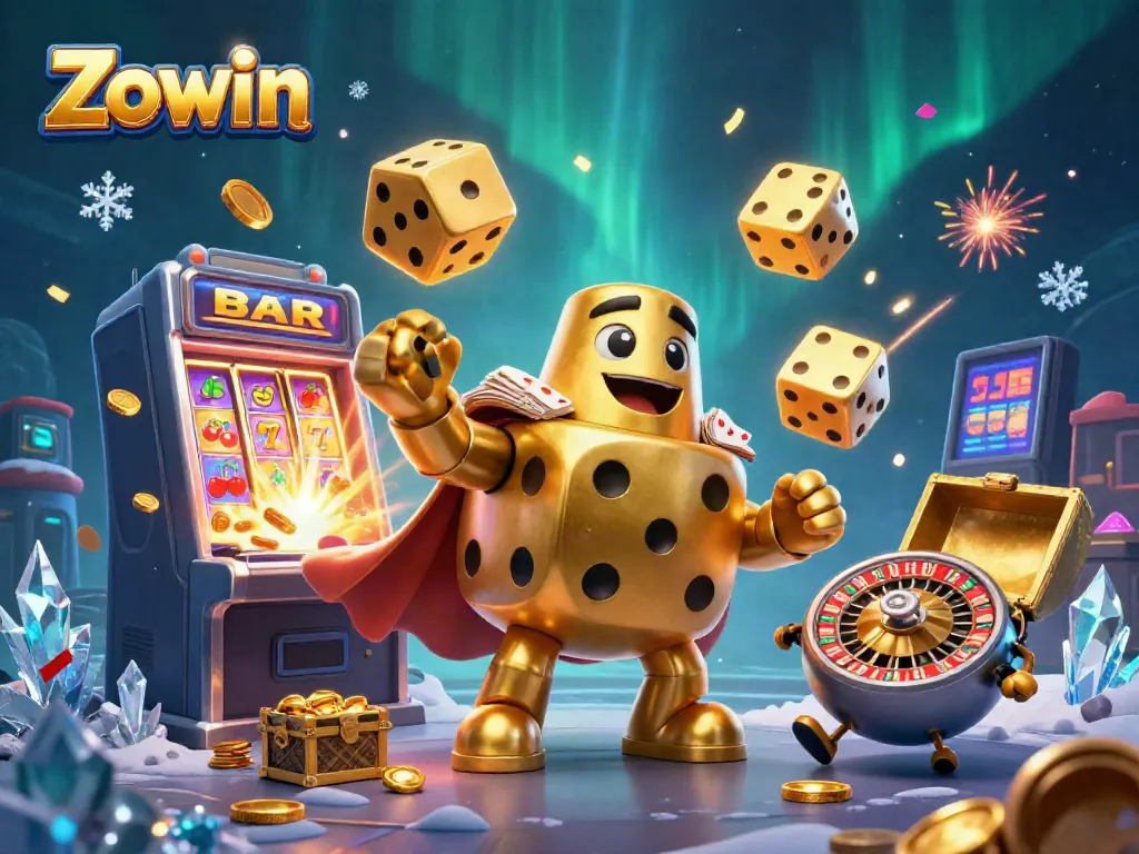 Win at Zowin with exciting games showcased by lively animated characters and jackpot elements.