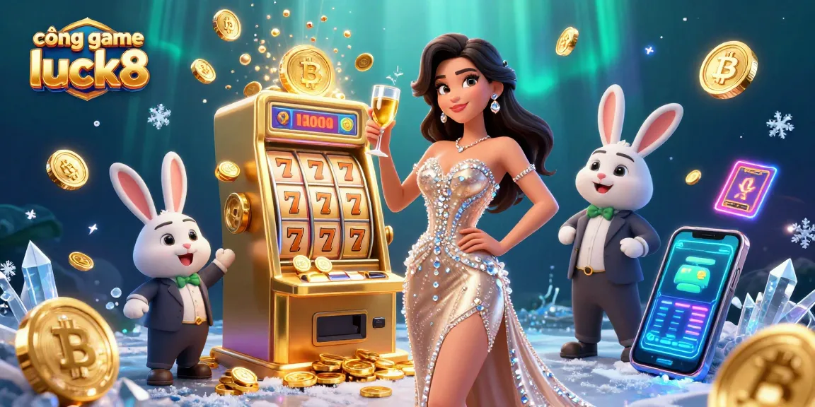 Experience exciting gameplay at cổng game luck8 with sparkling jackpots and vibrant casino elements.