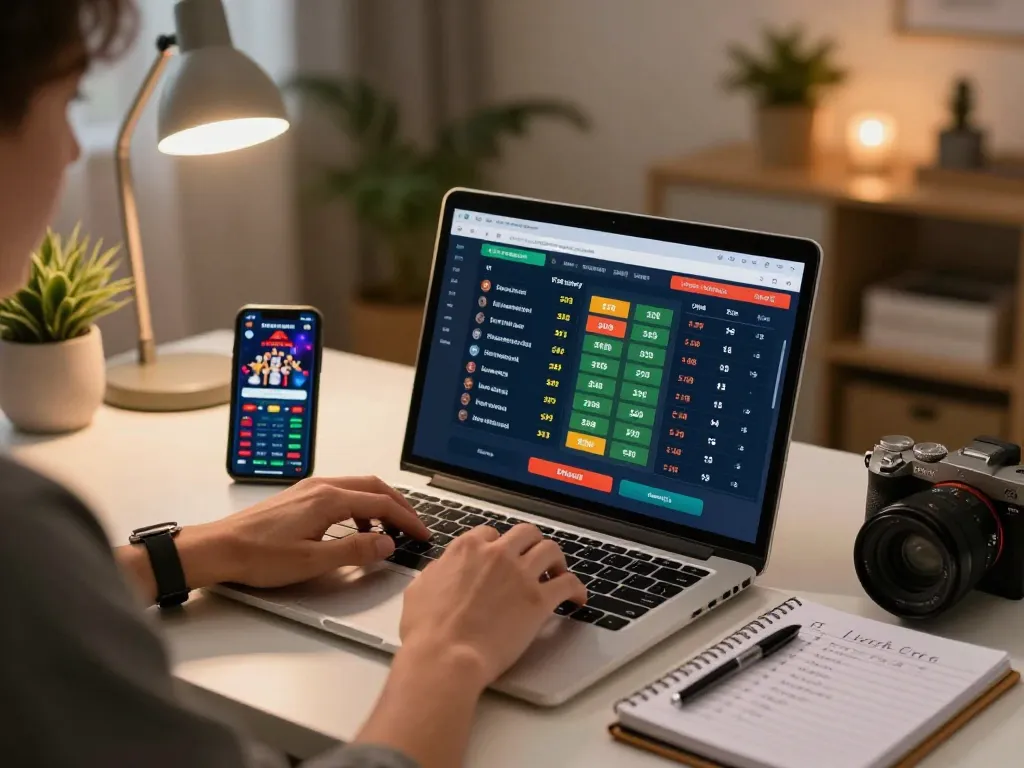 Betting strategies in action on sin88 with a user engaging in online sports betting setup.