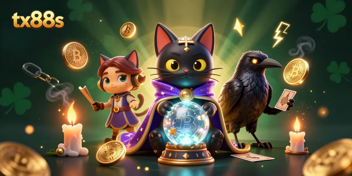 Experience the thrilling adventures of tx88s as fortune unfolds with mystic characters and glowing currencies.