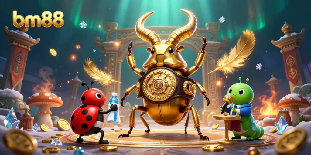 Engage in thrilling gameplay at bm88 online casino with festive atmosphere and vibrant 3D characters.