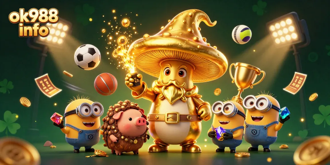 Experience thrilling moments with ok988 info as the wizard unleashes jackpot magic amidst dynamic sports action.