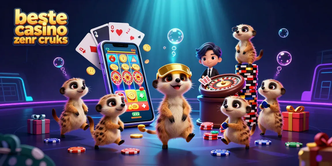 Play exciting games at beste casino zonder cruks with vibrant meerkats running the casino and dynamic game elements.