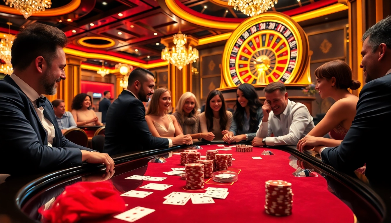 Players winning at RR88 casino tables, immersed in the excitement of gambling activities.
