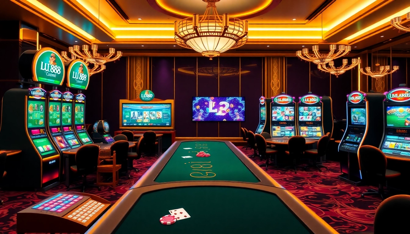 Experience the thrill of Lu 88 with vibrant gaming tables and premium slot machines.