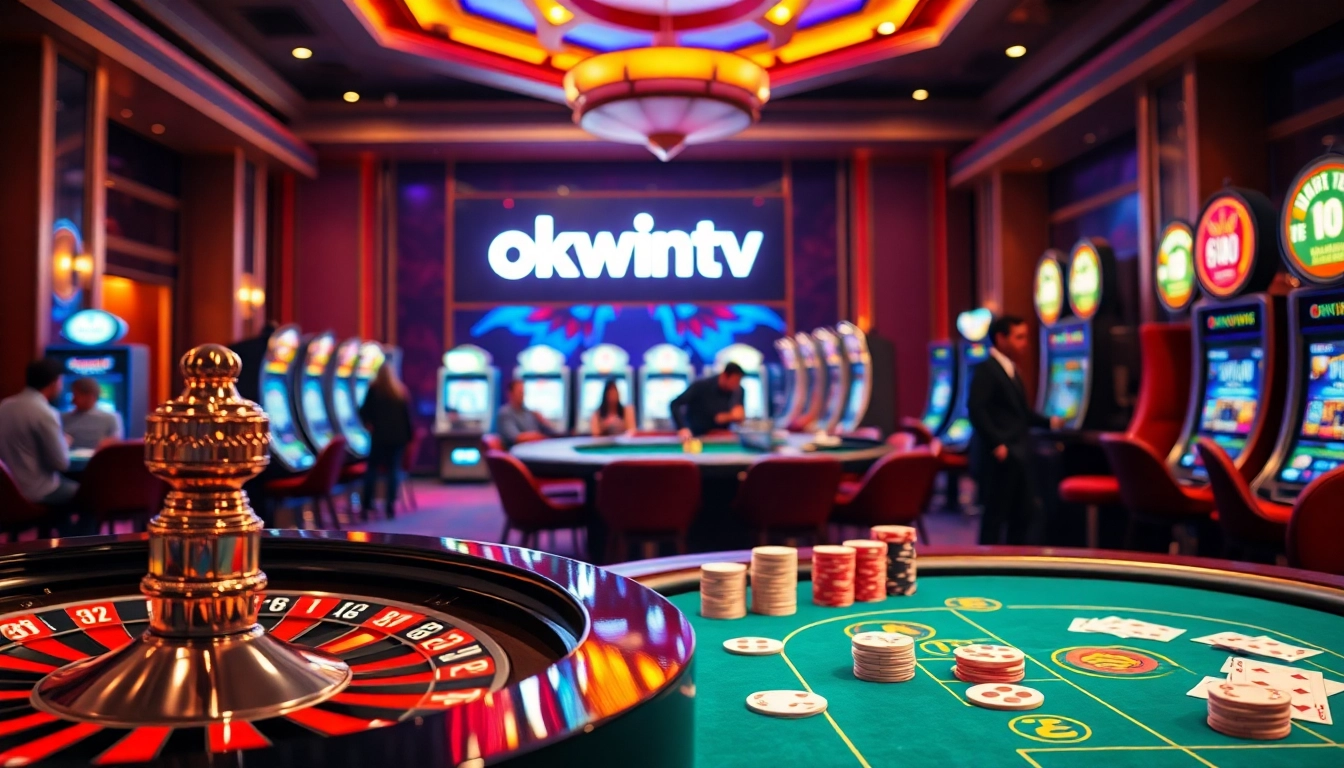 Experience the excitement of gambling at Okwintv's vibrant casino atmosphere filled with lively games.