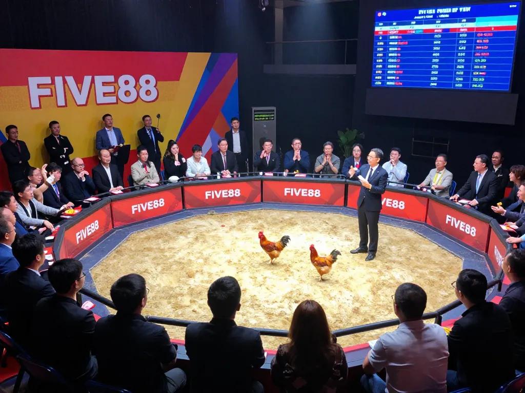 Engage in Đá gà five88 with thrilling action and enthusiastic crowd cheering for their bets.